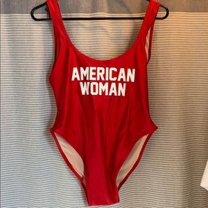 American Woman one-piece Swimsuit
